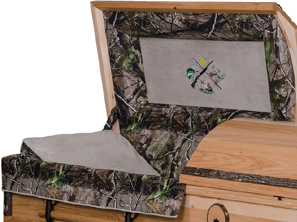 Rustic Camo Hickory Hardwood Casket Rustic Hickory Caskets Png Camo Png