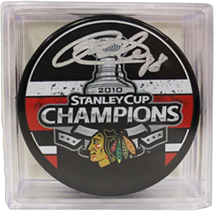 Patrick Kane Signed 2010 Puck Emblem Png Stanley Cup Png