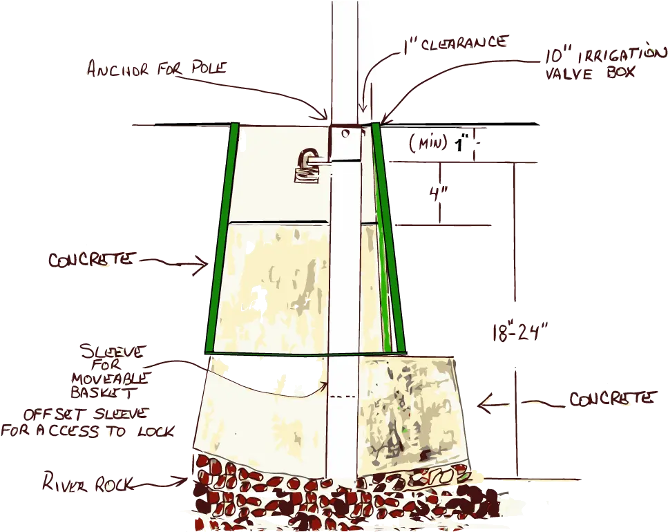 Disc Golf Course Design Install Disc Golf Basket Png Disc Golf Basket Png