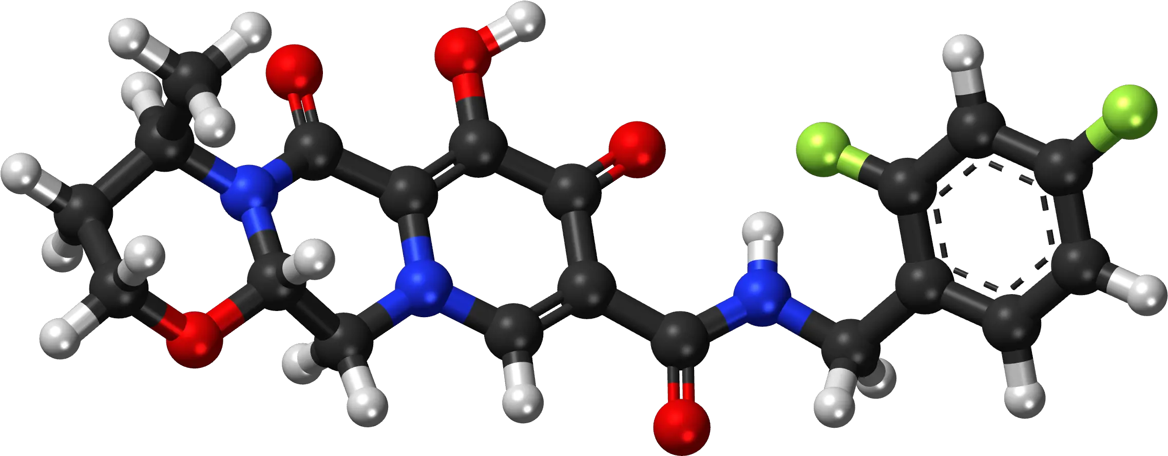 Download Dolutegravir Ball And Stick Model Flavonoid 3d Flavonoid 3d Png Lute Png