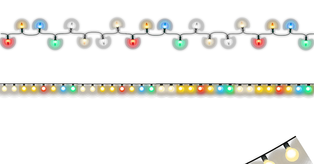 Christmas Lights Circle Clipart Png