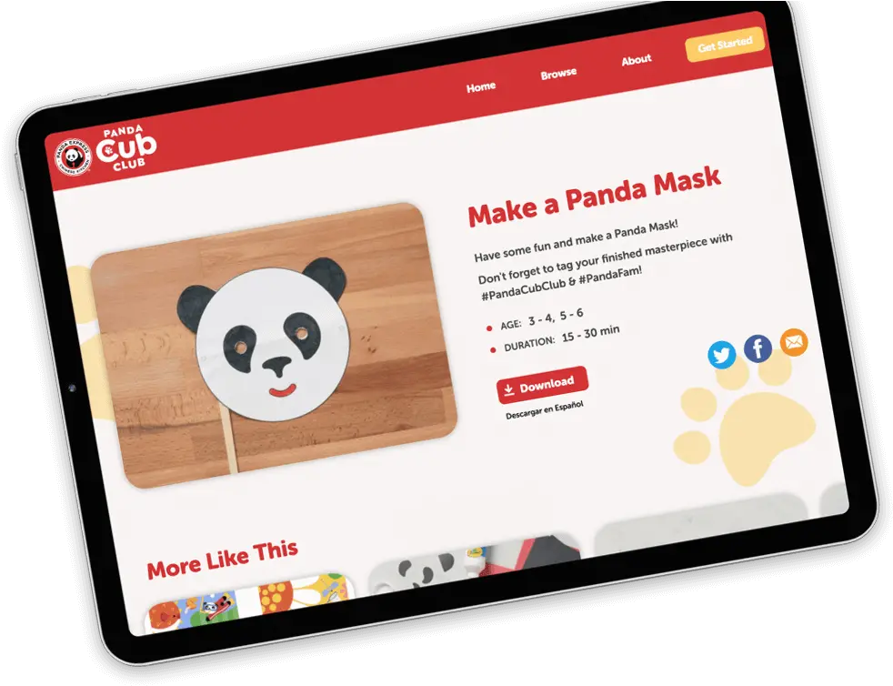 Read With Me A Panda Express Community Program Smart Device Png Panda Express Logo Png