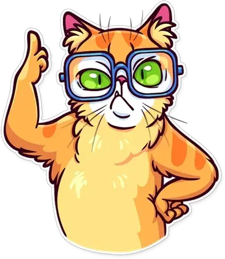 Meme Cats Stickers Whatsapp Stickers Cloud Clip Art Png Meme Glasses Transparent