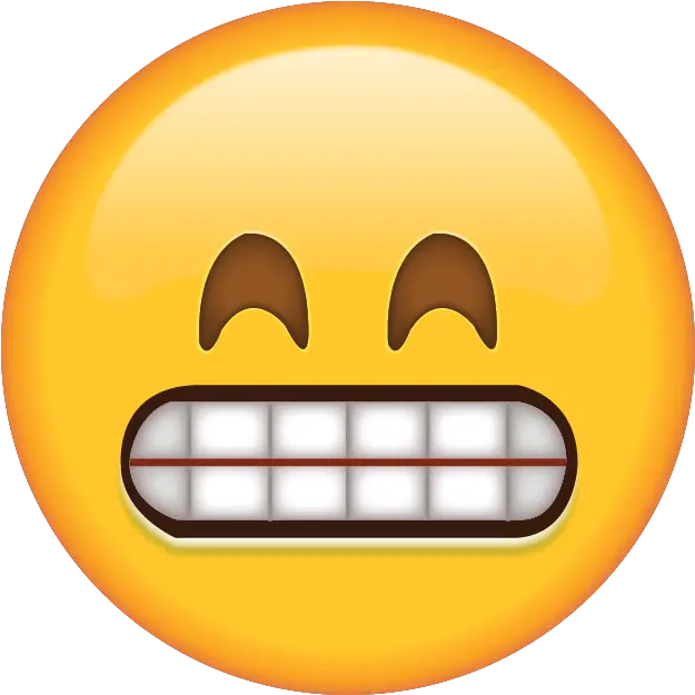 Grinning Emoji With Smiling Eyes Transparent Png Yikes Emoji Omg Emoji Png