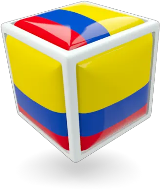 Cube Icon Illustration Of Flag Colombia Png