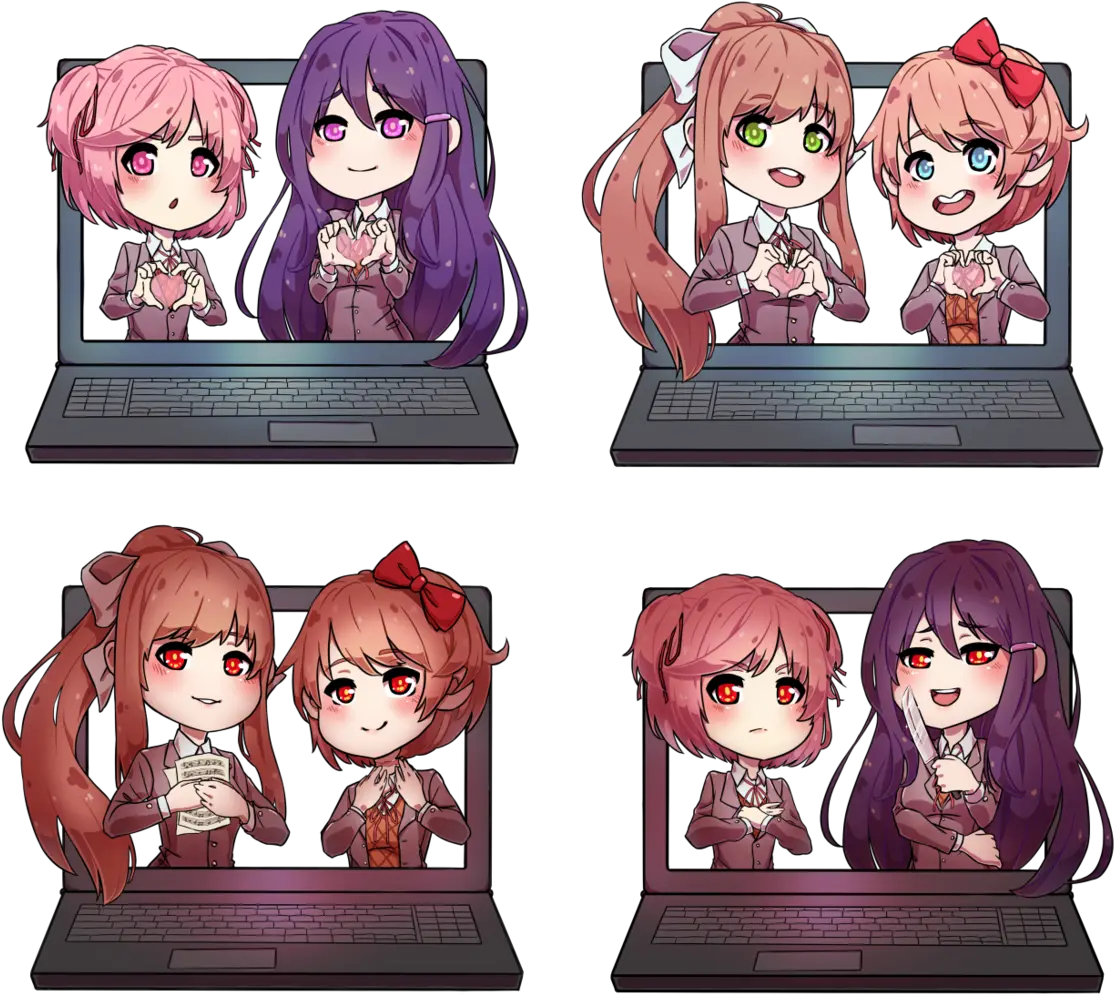 Yooksu0027 Art Blog U2014 Doki Literature Club Chibi Designs Png Logo