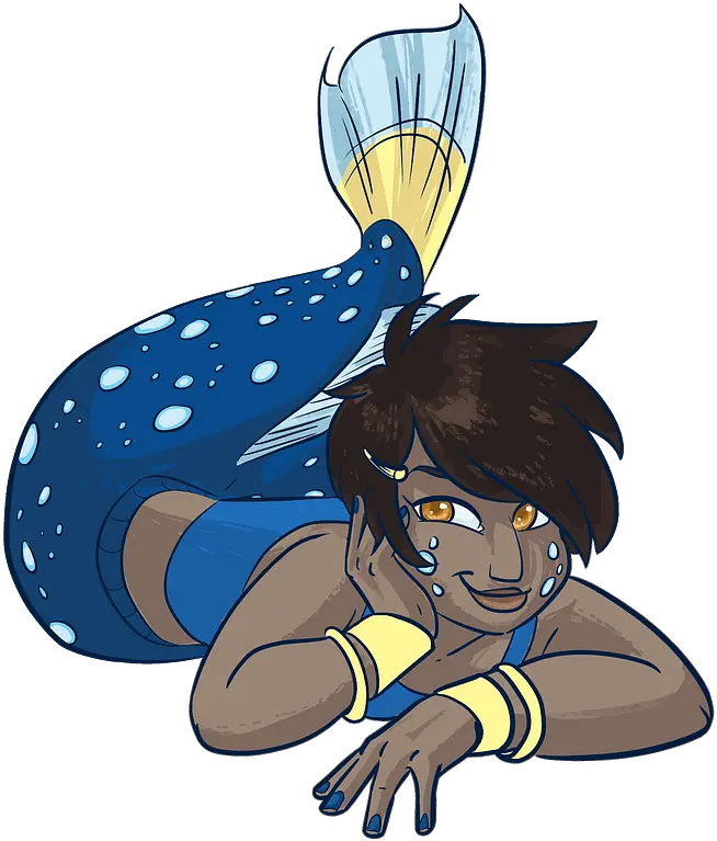 Cartoon Mermaid 2 Clipart Female Fish Cartoon Png Mermaid Clipart Png