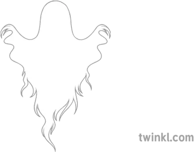 Creepy Ghost Outline English Gothic Spirit Death Halloween Ghost Outline Gothic Png Creepy Png