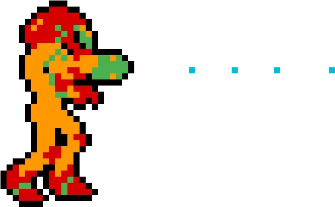 Pixilart Samus Aran Shooting By Thatrandomgal Cartoon Png Samus Aran Png