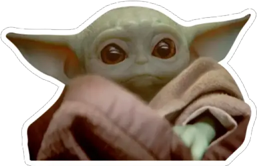 Sticker Maker Sticker Baby Yoda Png Yoda Transparent
