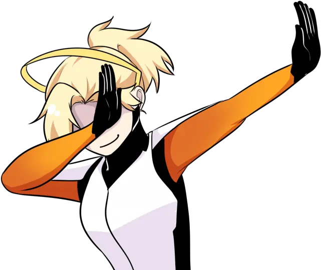 Mercy Overwatch Dabbing Clipart Overwatch Emojis For Discord Png Mercy Transparent