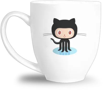 Octocat Mug Cartoon Png Github Logo Transparent