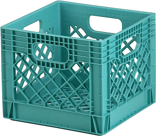 Aqua Milk Crate Milk Crates Png Crate Png