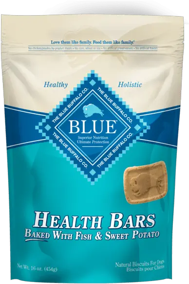 Blue Buffalo Fish U0026 Sweet Potato Health Bar 16 Ounces Blue Buffalo Dog Food Png Health Bar Png