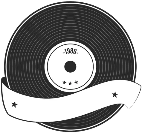 Record Year Vinyl Silhouette Disco De Vinil Desenho Png Vinyl Record Png