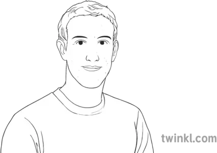 Mark Zuckerberg Portrait Facebook Sketch Png Mark Zuckerberg Face Png