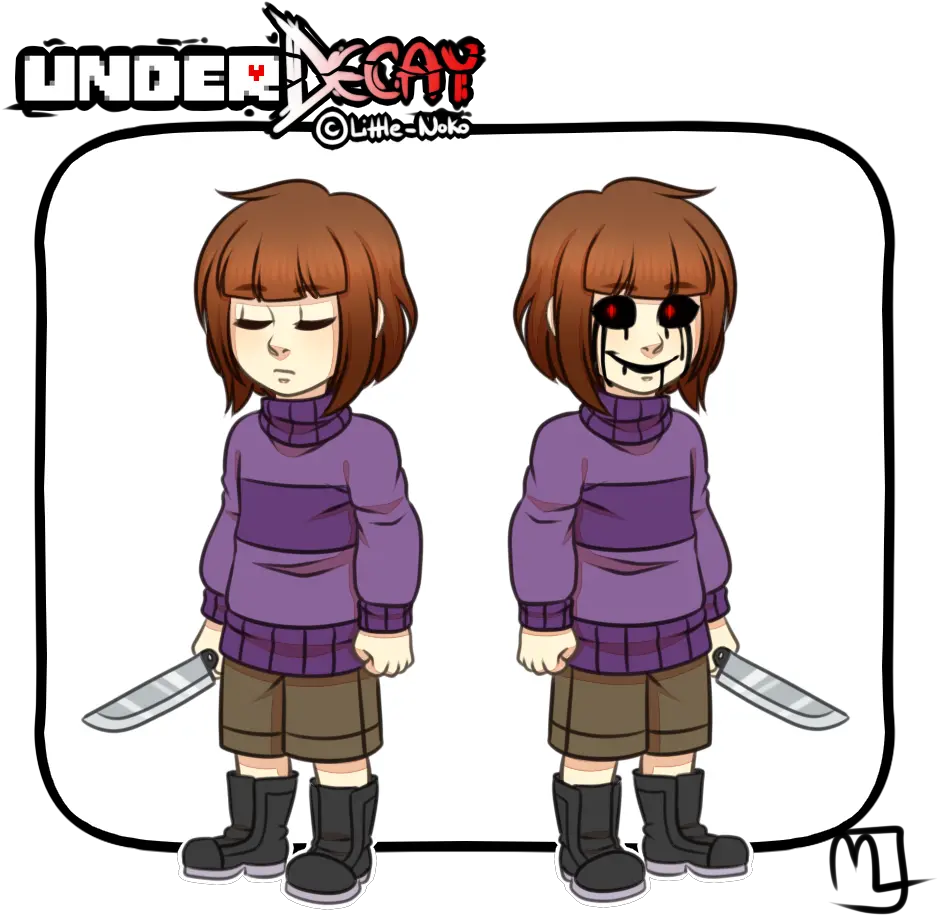 Download Hd Underdecay Frisk Underdecay Chara Transparent Waterfall Echo Flower Undertale Aus Flower Png Chara Transparent