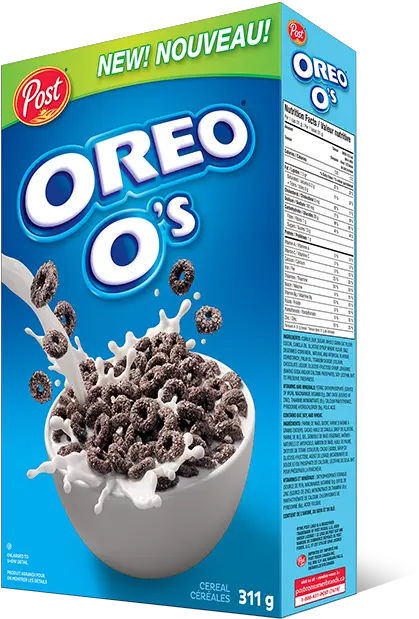 Download Box Of Oreo Ou0027s Post Oreo Ou0027s Canada Full Size Oreo Cereal Post 311g Png Oreo Png
