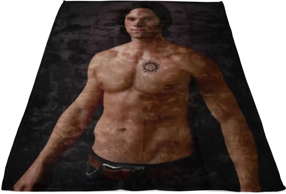 Sam Winchester Supernatural Anti Possession Tattoo Ultra Soft Plush Fleece Blanket Navel Png Sam Winchester Png