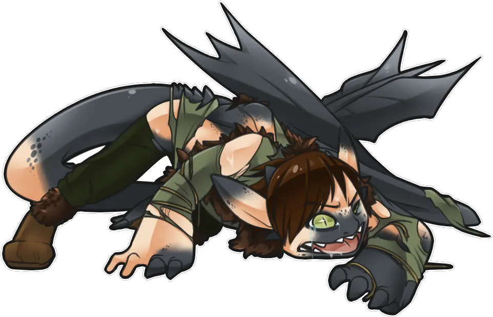 Banned From Galar Hiccup Turning Into A Night Fury Png Toothless Png