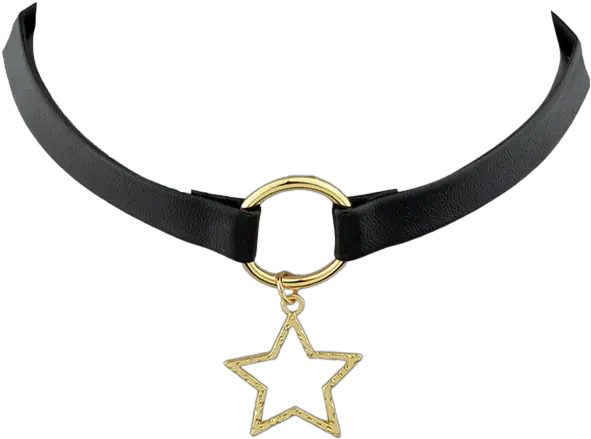 Star Faux Leather Choker Necklace Choker Png Choker Png