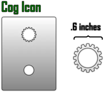 Cog Icon Airbrush Stencil Dot Png Cog Png