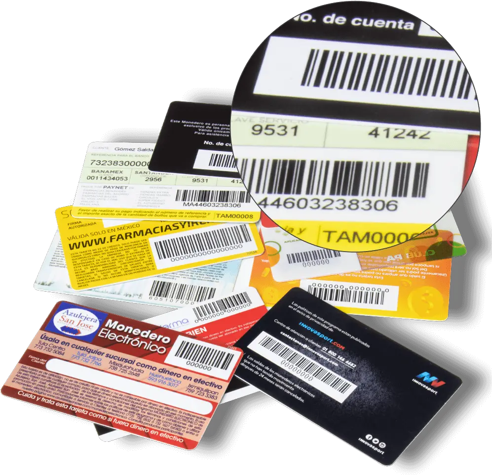 Tarjetas Con Código De Barras Plastikko Horizontal Png Codigo De Barras Png