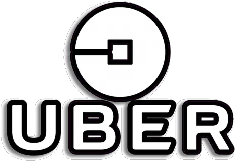 Vinyl Sticker Gloss Laminated White Uber Logo Transparent Background Png Uber Logo Png