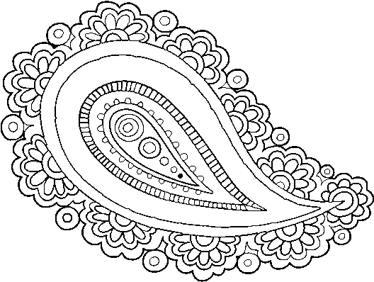 Mandala Teardrop Coloring Page Coloringcrewcom Mandala Patterns Png Page Tear Png