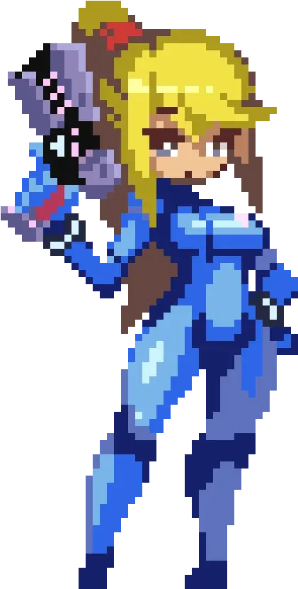 Zero Suit Samus Pixel Zero Suit Samus Pixel Art Png Samus Png