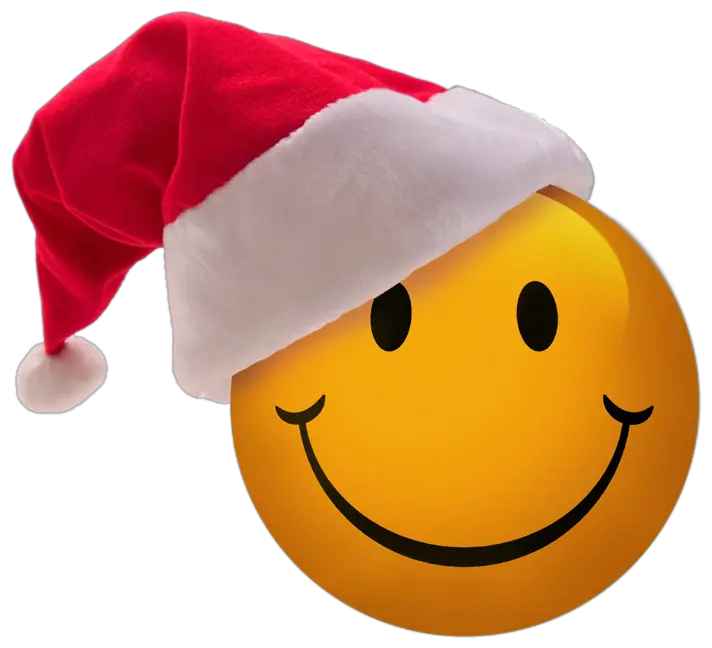 Christmas Hat On Top Of Text Png