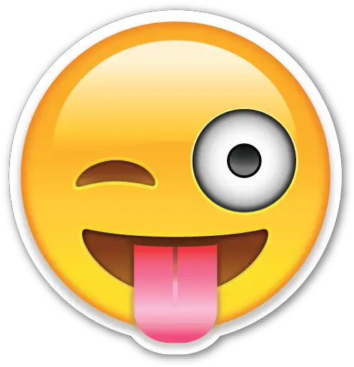 Face With Stuck Out Tongue And Winking Emoji Faces Png Wink Emoji Png