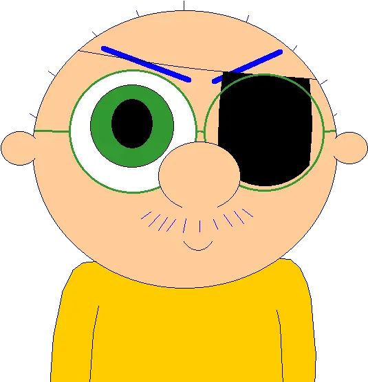 Download Hd Joey Slikk With Short Mustache And Eyepatch 800 Happy Png Eyepatch Transparent