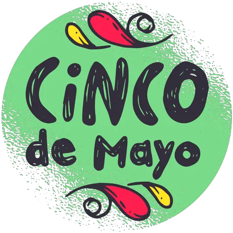 Cinco De Mayo Badge Emblem Sticker Dot Png Mayo Png