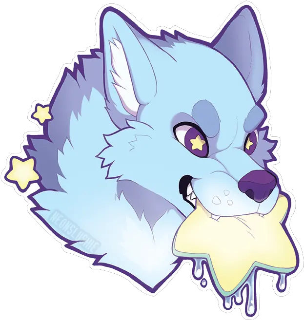 Neonslushie Starchomo Star Sticker By Thatdorksaberlynx Fictional Character Png Furry Fox Icon