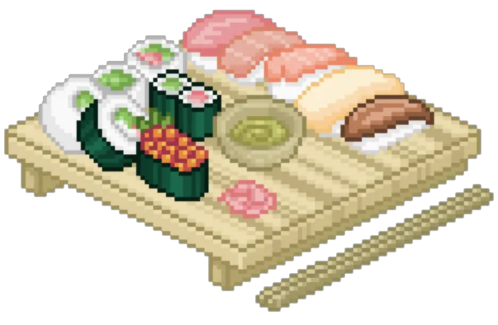 Pixel Sushi Pixel Png Sushi Transparent