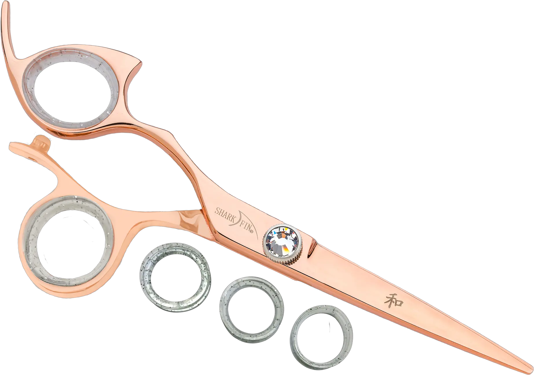 Rose Gold Titanium Cutting Hair Shears Rose Gold Shark Fin Shears Png Shears Png