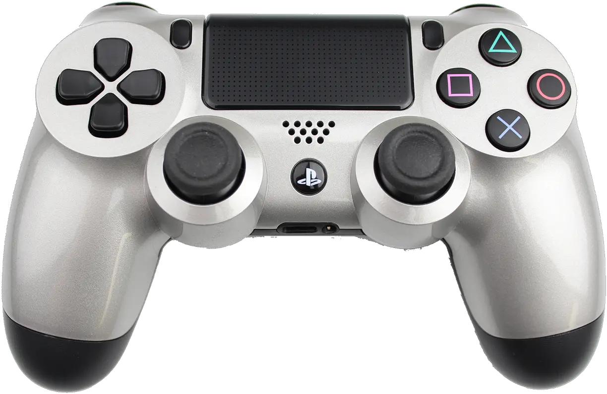 Playstation Ps4 Controller Silver Png Transparent White Ps4 Controller Ps4 Controller Png