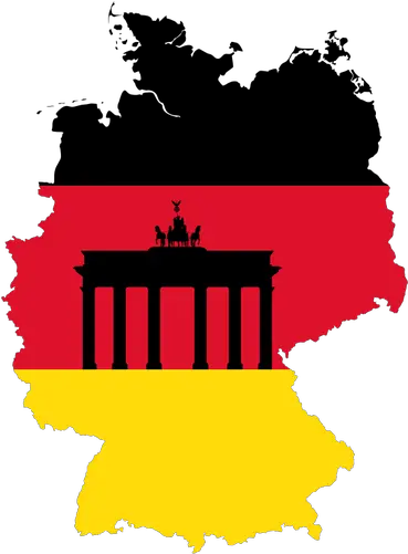 Germany Flag And Map Free Svg Germany Clipart Png El Salvador Flag Png