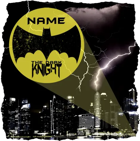 Custom Batman T Shirt Poster Png Bat Signal Png