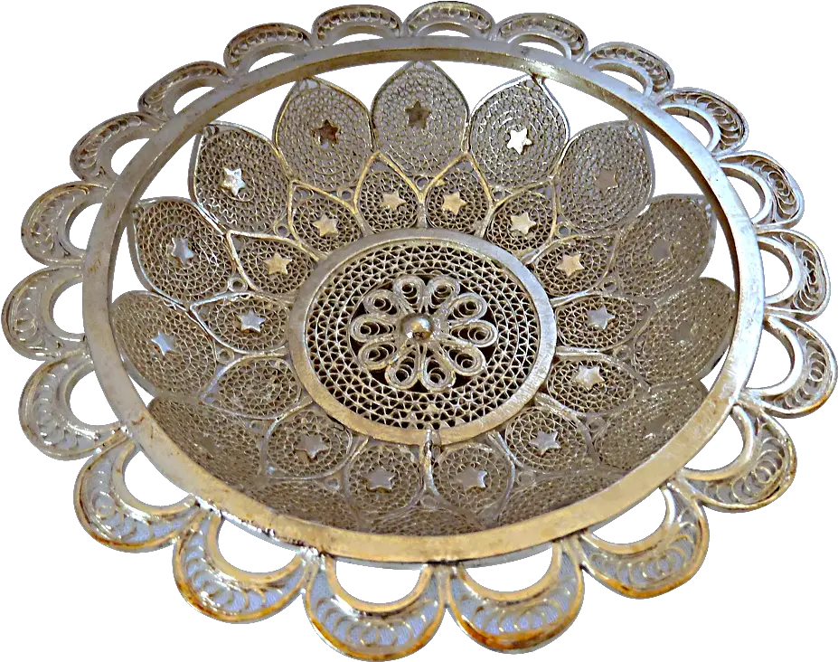 Unique Silver Filigree Bowl Handicrafts Of Orissa Decorative Png Filigree Png