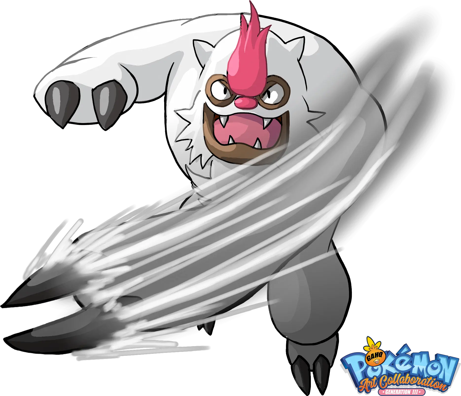 Pokemon Generation Iii Art Tribute Pokemon Vigoroth Png Claw Slash Png