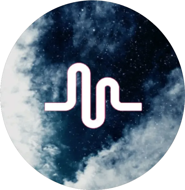 Galaxy Musically Logo Logodix Aesthetic Navy Blue Sky Png Musical Ly Png