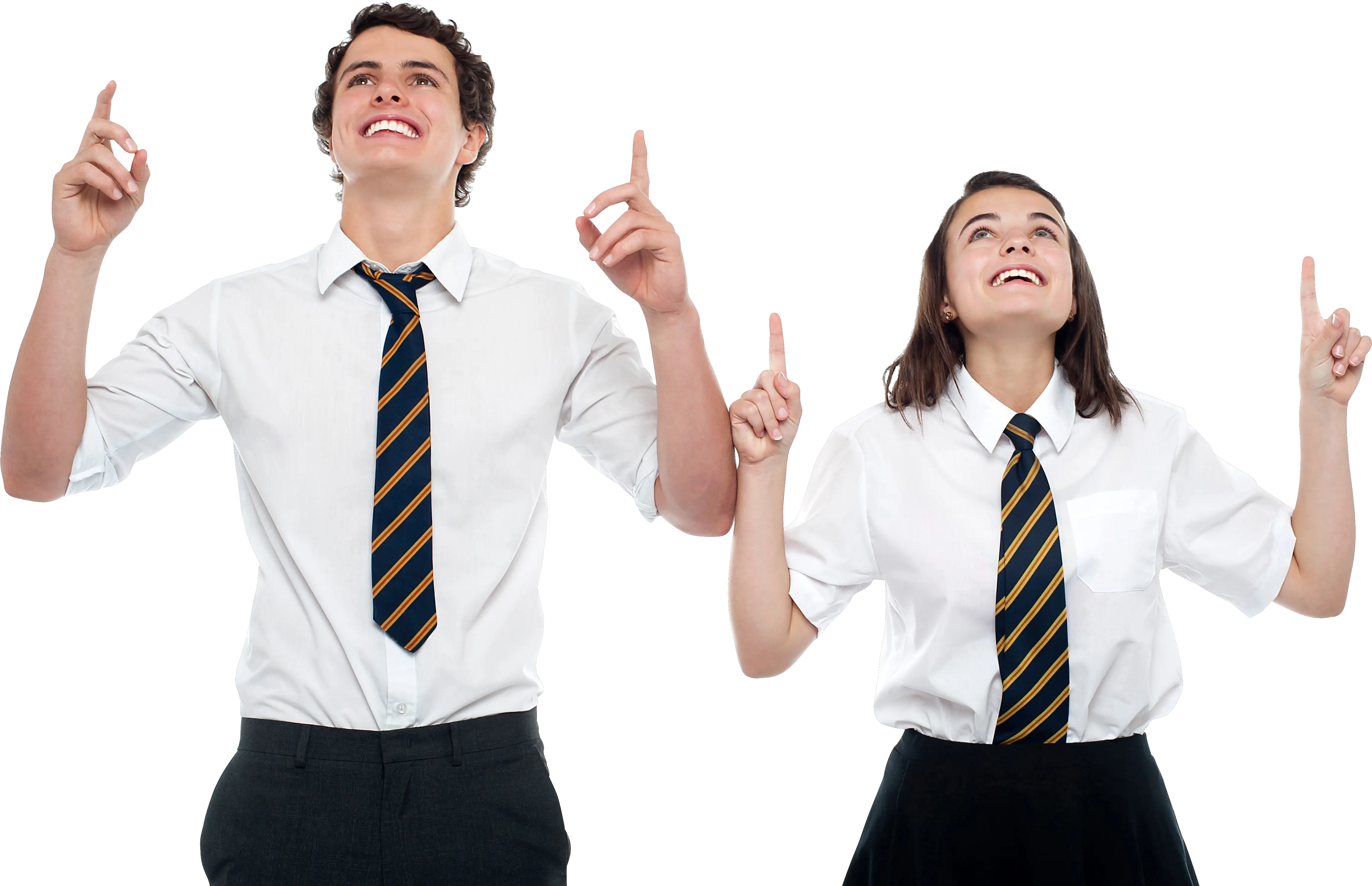 Couple Png Blue School Uniforms Designs Stock Photo Png