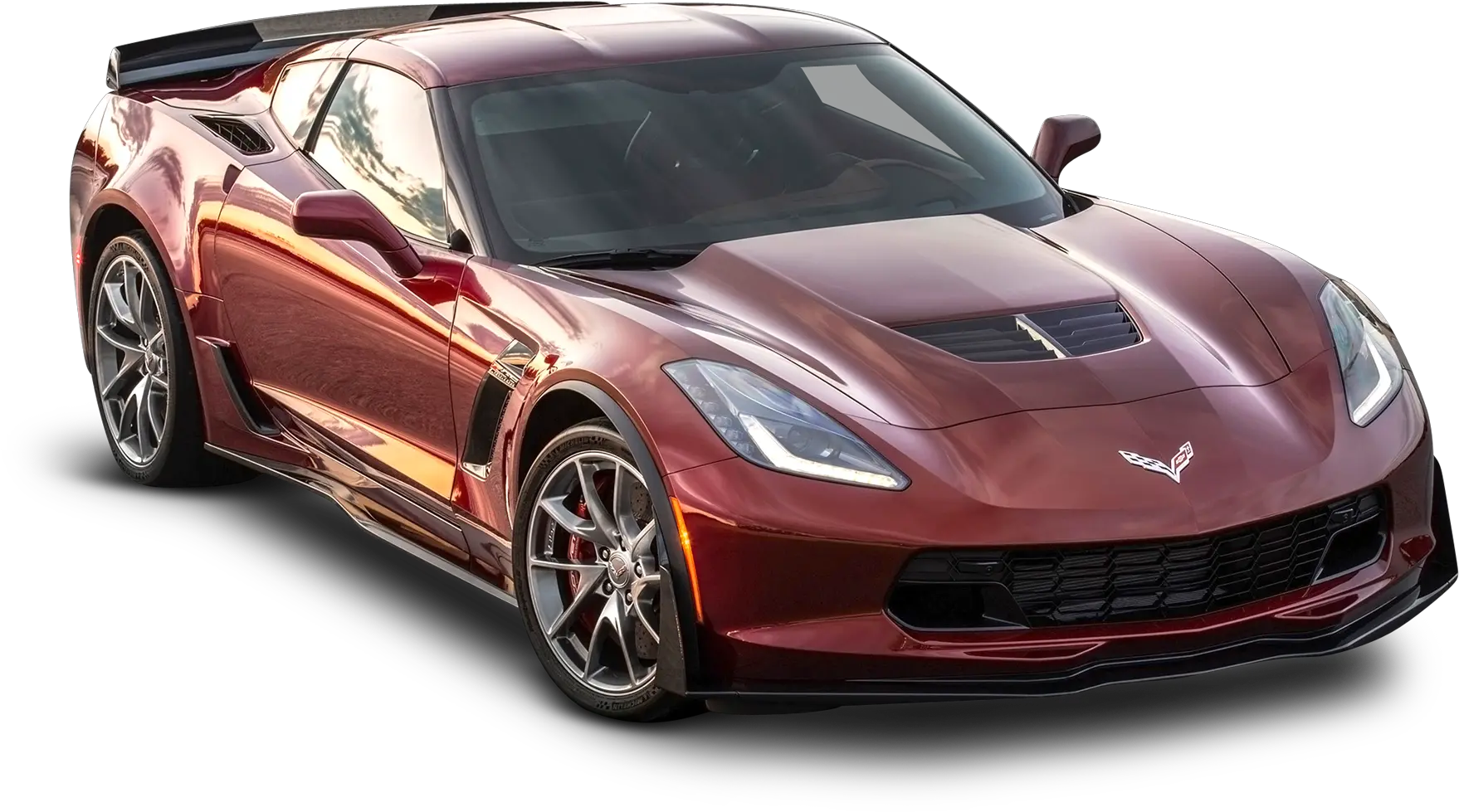 Red Chevrolet Corvette Z06 Spice Car Spice Red C7 Z06 Png Corvette Png