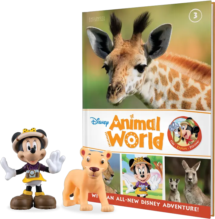 Animal Planet Logo Giraffe Book Plus Ranger Minnie Mouse Eaglemoss Disney Animal World Png Minnie Png