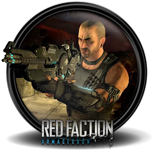 Red Faction Armageddon 5 Icon Mega Games Pack 40 Iconset Red Faction Game Icon Png Gog Icon