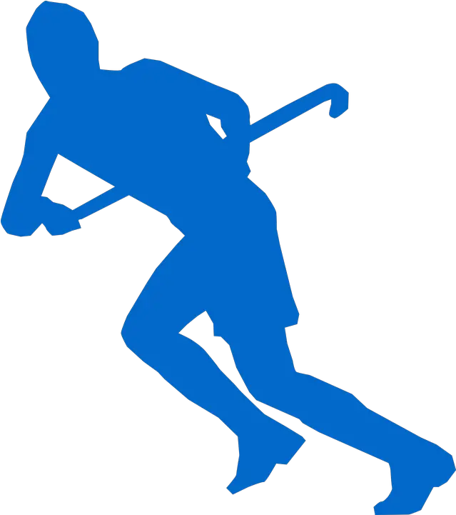 Hockey Stick Running Silhouette Field Hockey Player Png Hockey Png