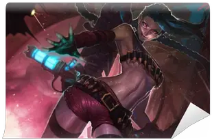 Wall Mural Jinx League Of Legends Pixersus League Of Legends Wallpaper Jinx Png League Of Legends Jinx Icon