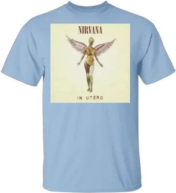 T Shirt Nirvana In Utero Rock Band Kurt Cobain Krist Novoselic Ebay Will Not Wear A Mask Cat Png Grunge 90s Icon